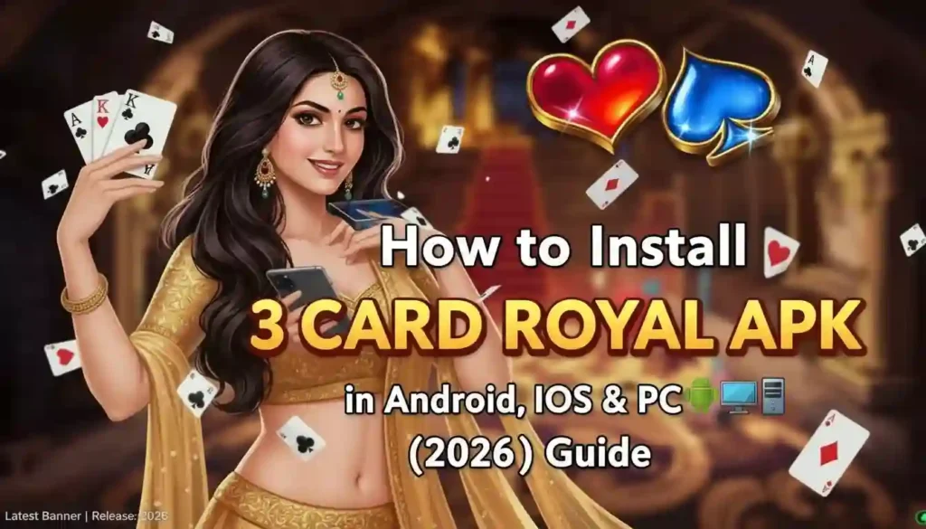How to Install 3 Card Royal APK in Android, iOS & PC Guide (2026)